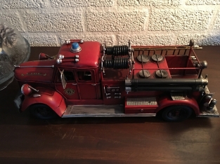 Fire engine, handmade from metal, super beautiful!!